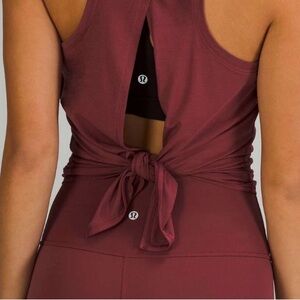 Lululemon All Tied Up Tank Top Mulled Wine Size 6
